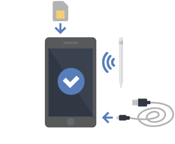 Intégrer les accessoires et les cartes SIM